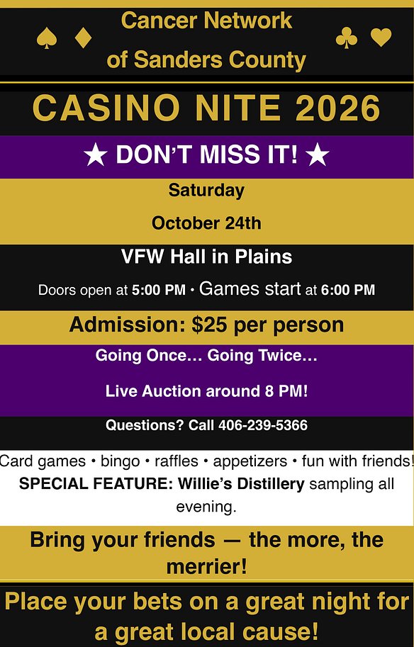 Casino nite poster